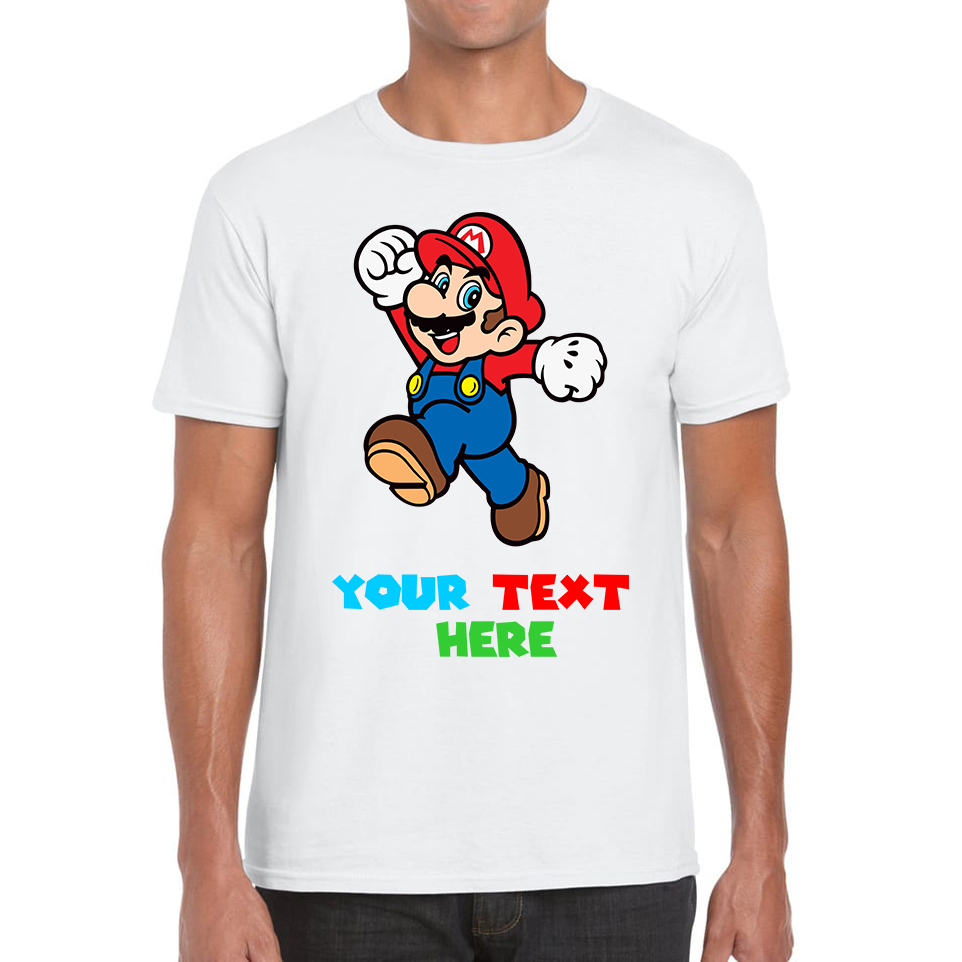 Personalised Super Mario Funny T Shirt