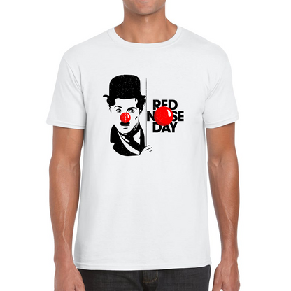 Charlie Chaplin Red Nose Day T Shirt