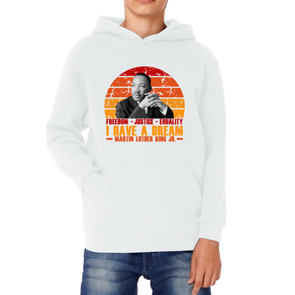 Martin Luther King Jr Day Kids Hoodie