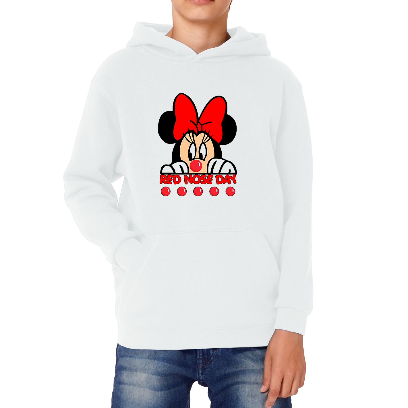 Disney Minnie Mouse Red Nose Day Hoodie