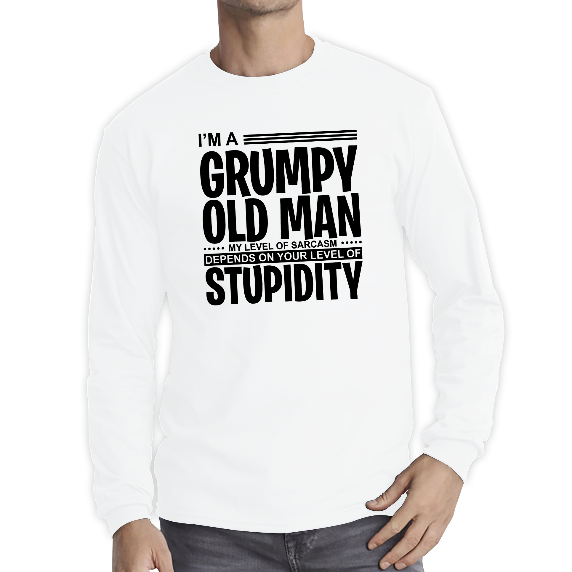 I'm A Grumpy Old Man Stupidity Funny T Shirt