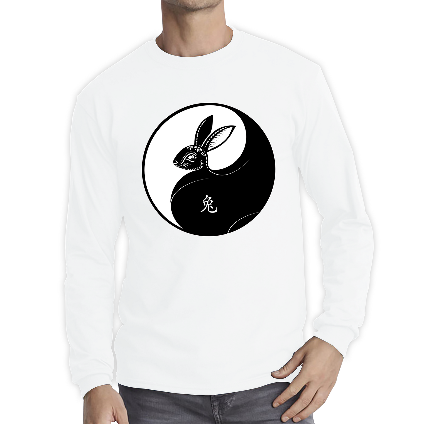 Happy Chinese New Year 2023 Year Of The Rabbit Zodiac Sign Lunar New Year Chinese Zodiac Long Sleeve T Shirt