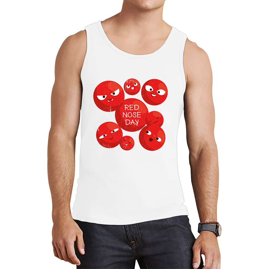 Red Nose Day Funny Noses Tank Top