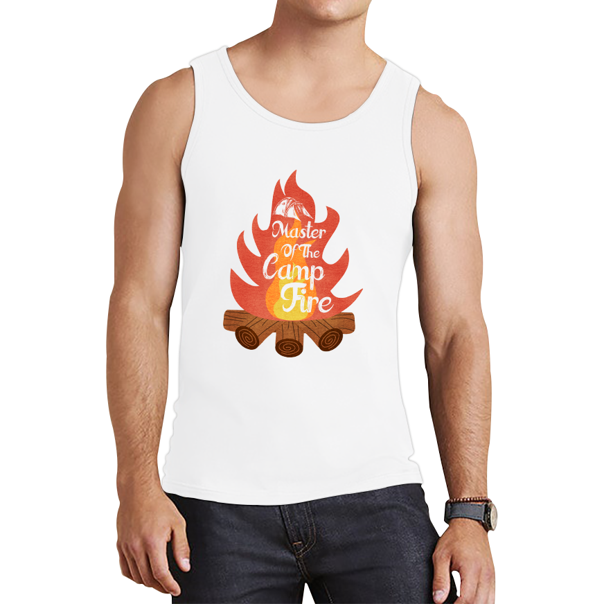 Master Of The Campfire Camping Adventure Lover Camp Fire Outdoor Tank Top