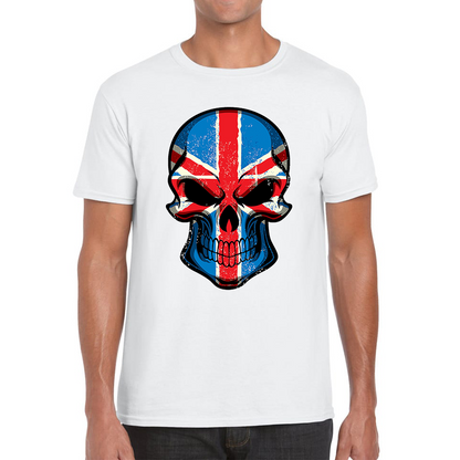 Skull Face British National Day T Shirt