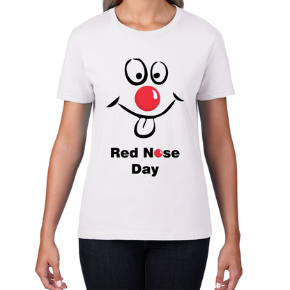 Comic Relief Red Nose Day Funny Emoji Face T Shirt