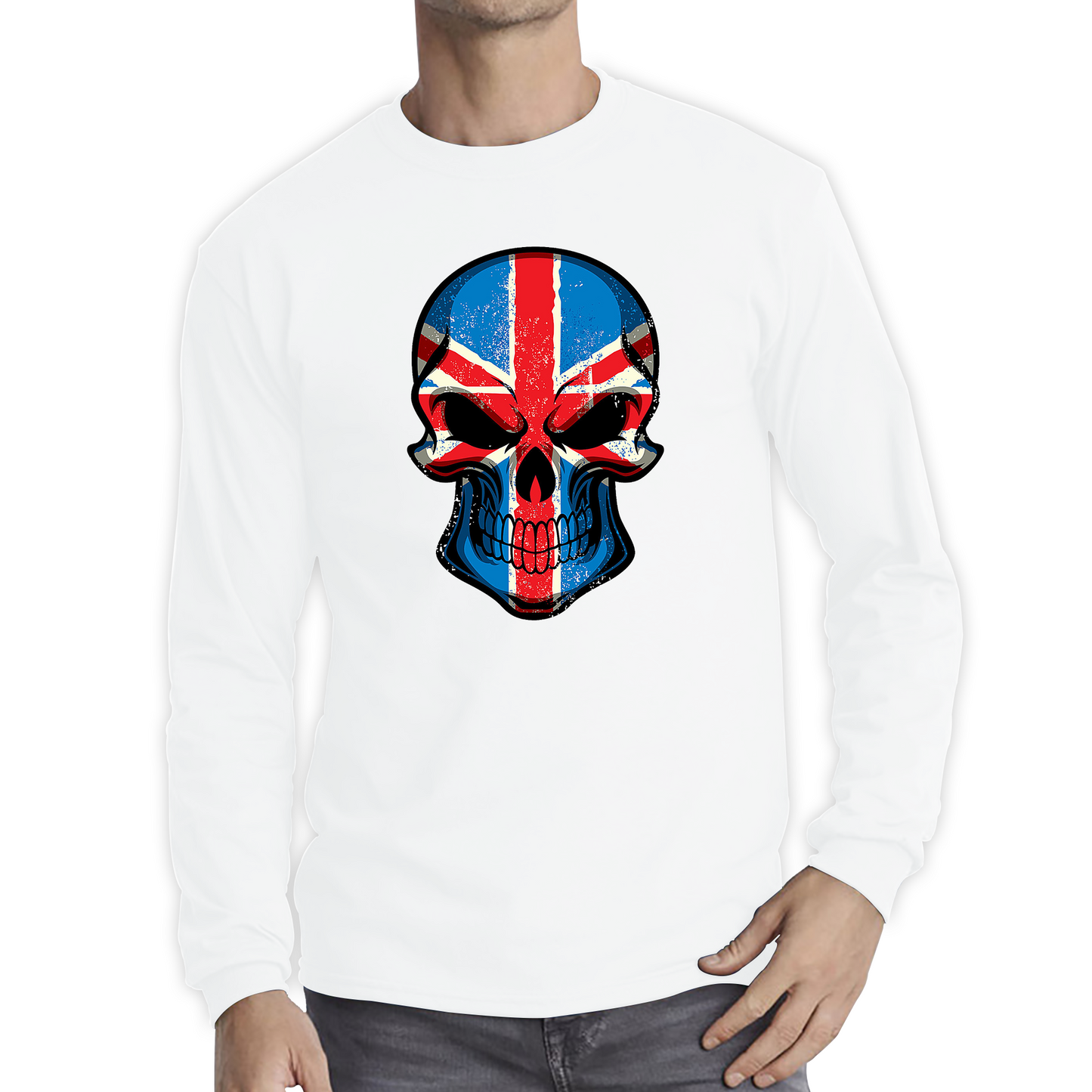 Skull Face British National Day T Shirt