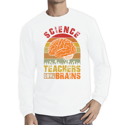 Science Teachers Love Brains Zombies Funny T Shirt