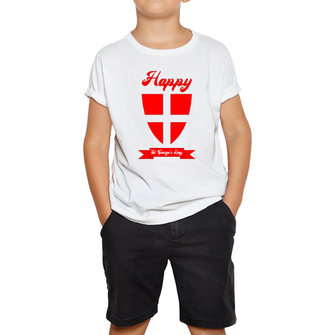 Happy St. George's Day Knight Shield George's Day Kids T Shirt