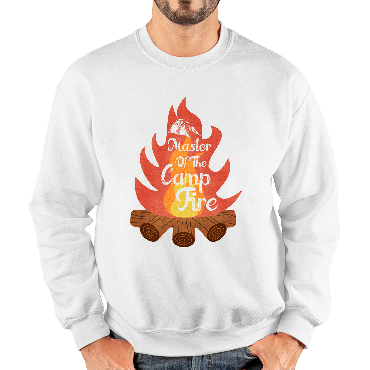 Master Of The Campfire Camping Adventure Lover Camp Fire Outdoor Unisex Sweatshirt