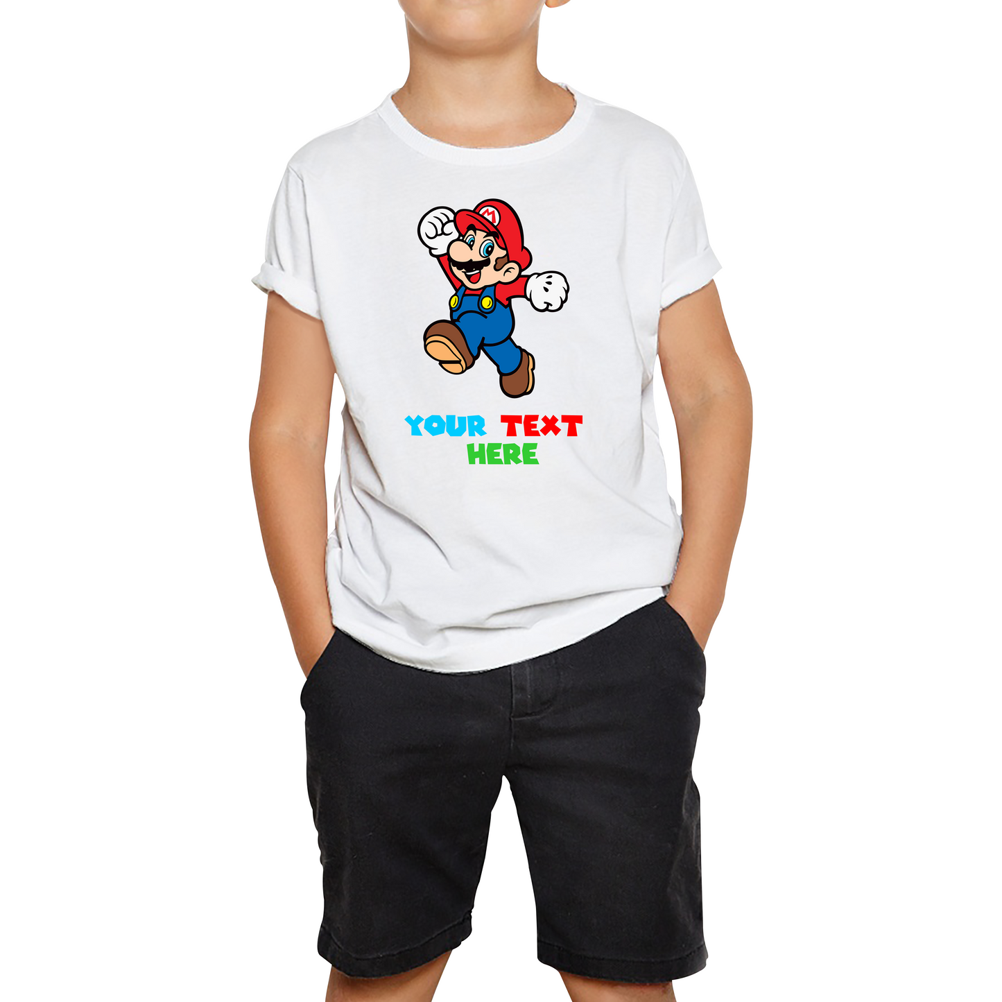 Personalised Super Mario Funny T Shirt