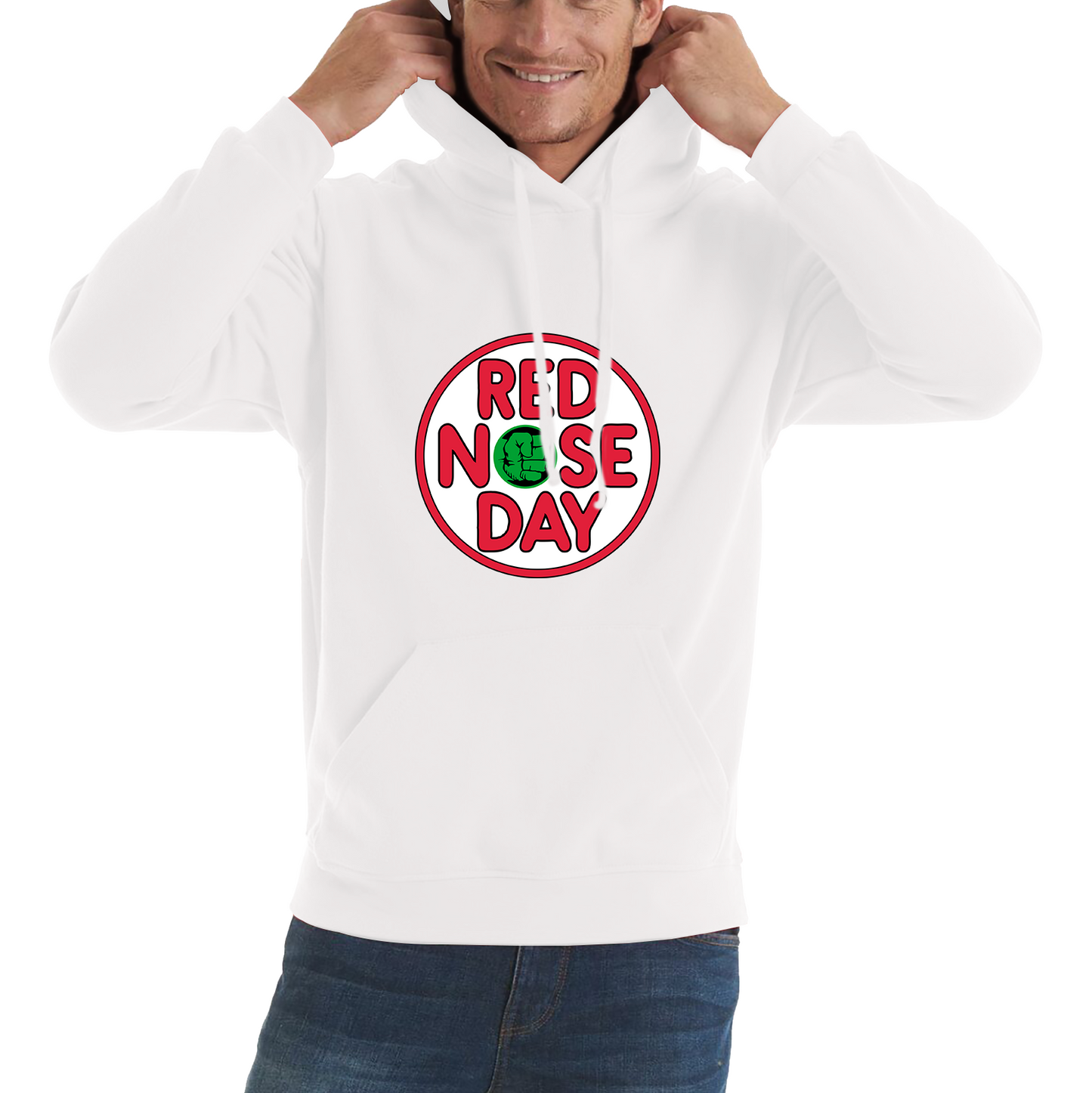 Hulk Hand Red Nose Day Hoodie