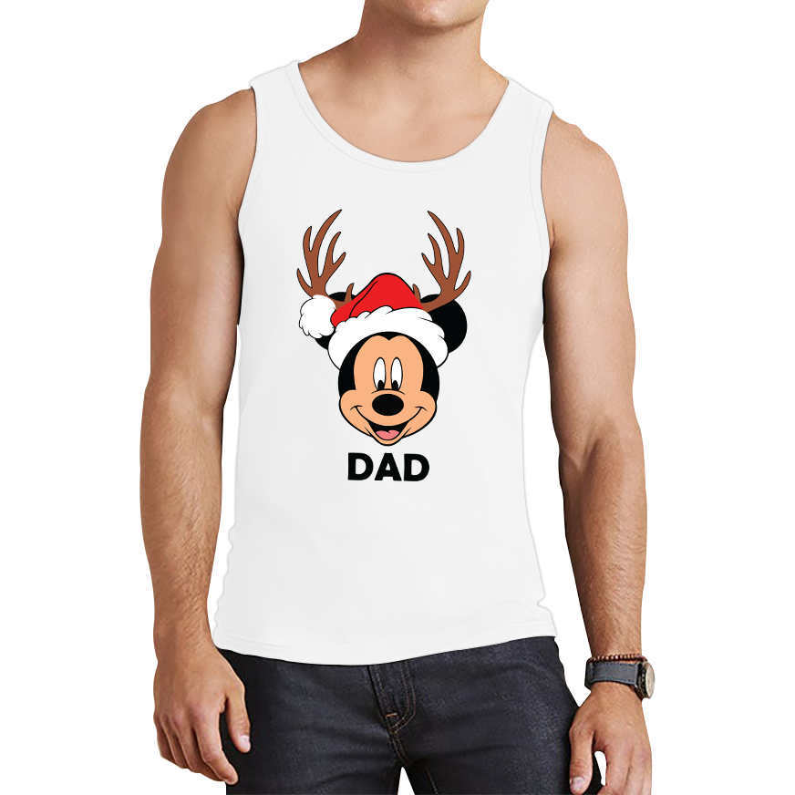 mickey mouse dad christmas tank top