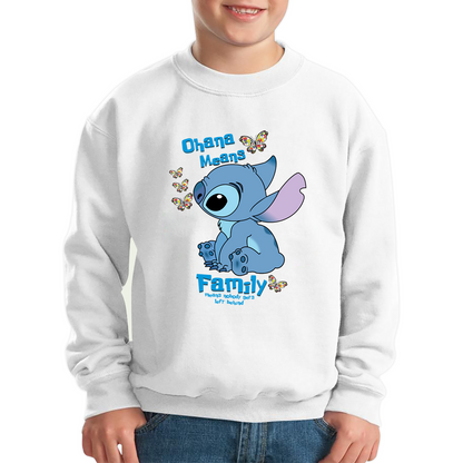 Ohana Means Family Lilo & Stitch Funny Comedy Family Cartoon Lovers Kids Jumper