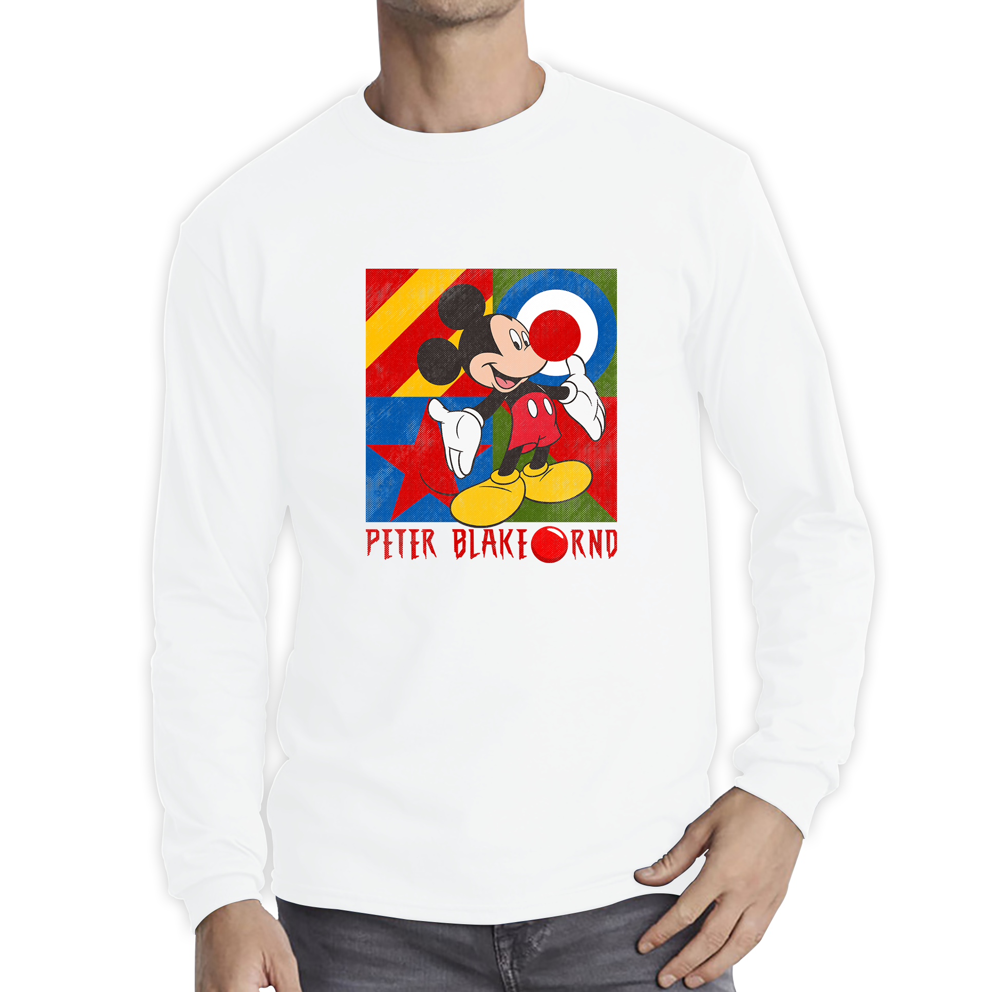 Peter Blake Mickey Mouse Red Nose Day T Shirt