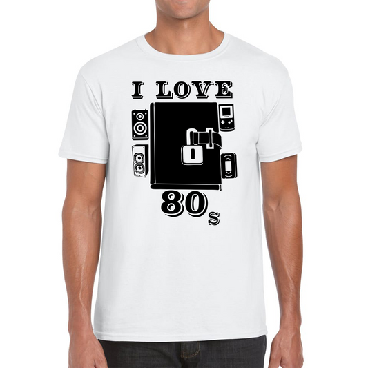 I Love 80s Dairy Old Music T Shirt