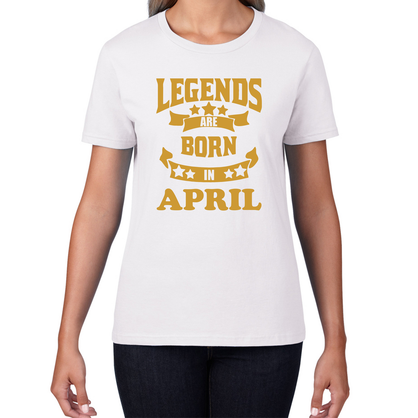 Legends Are Born In April Birthday T Shirt