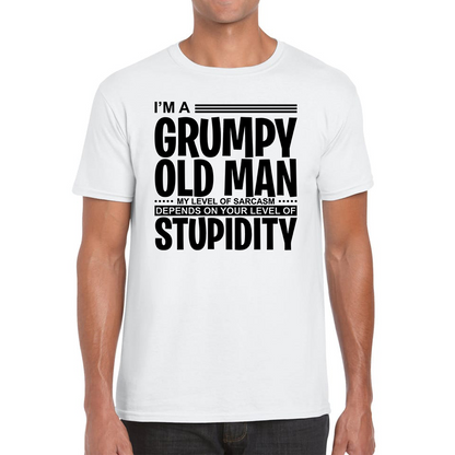 I'm A Grumpy Old Man Stupidity Funny T Shirt