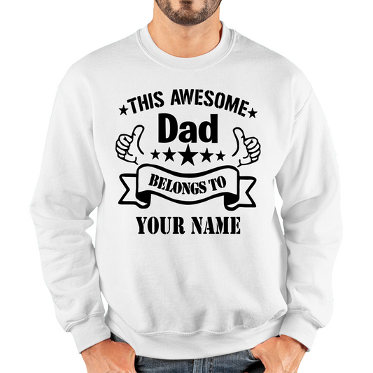 Personalised This Awesome Dad Father's Day Sweatshirt