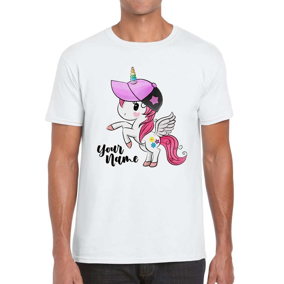 Personalised Your Name Little Unicorn Horse T Shirt