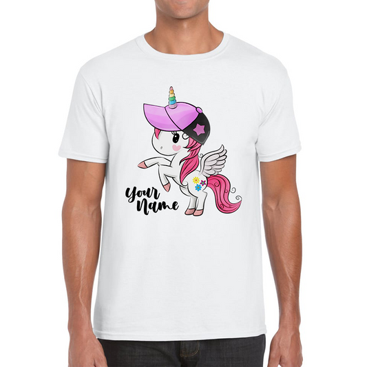 Personalised Your Name Little Unicorn Horse T Shirt