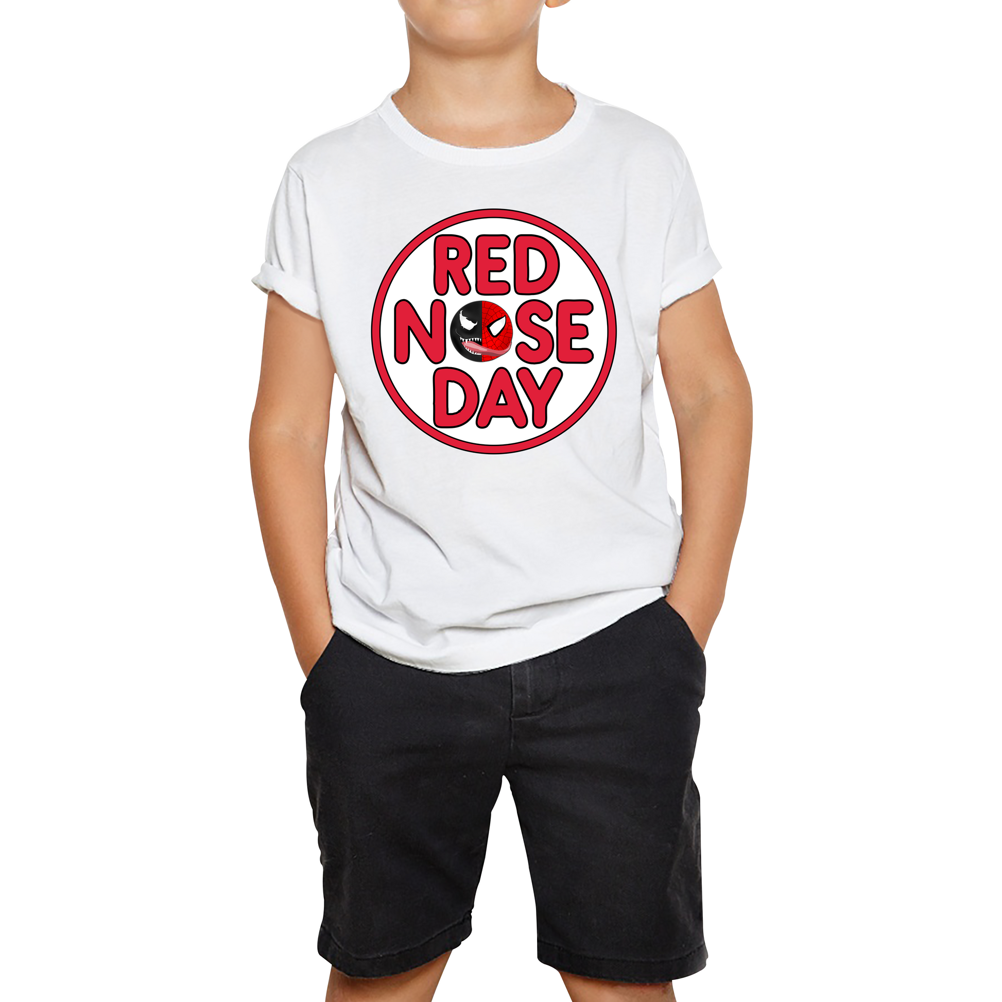 Marvel Venom Spider-man Red Nose Day T Shirt