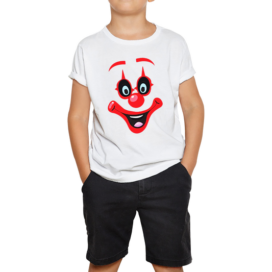 Funny Clown Face Red Nose Day Kids T Shirt. 50% Goes To Charity