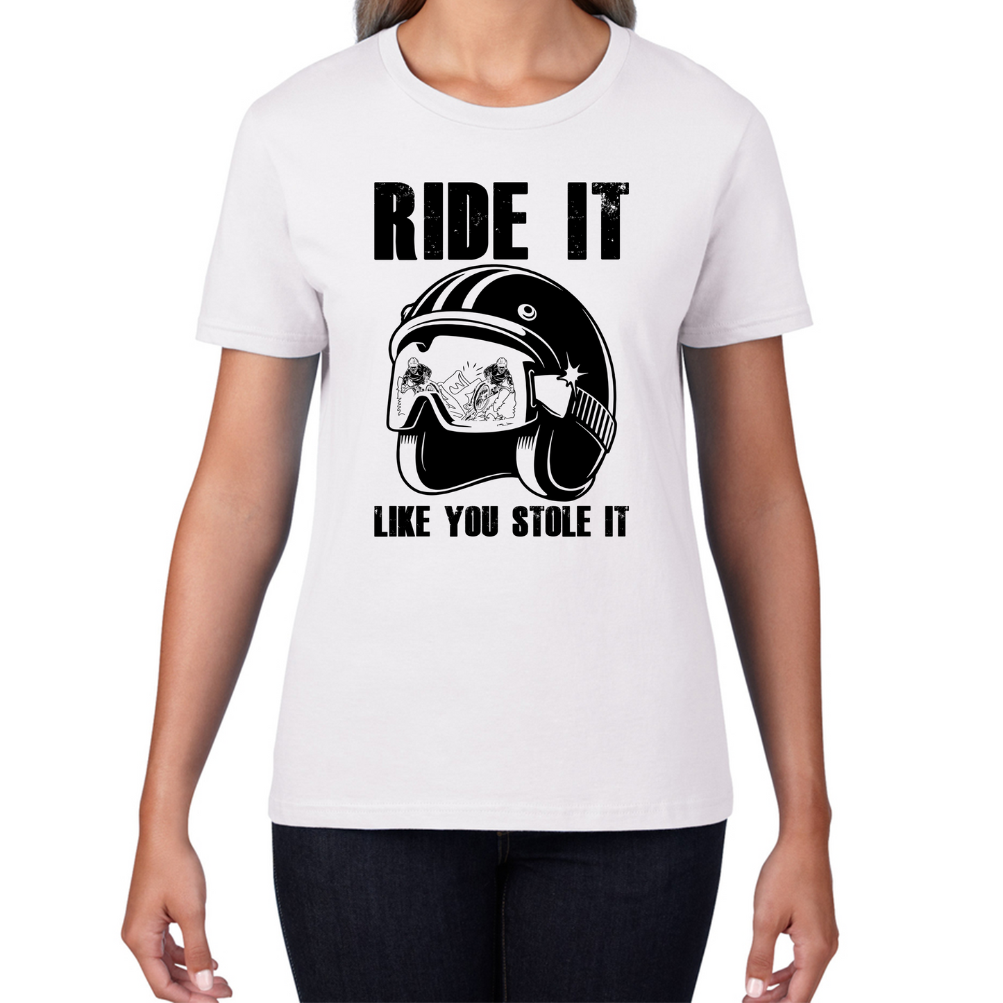 Ride It Like You Stole It Motorcycle Helmet T Shirt