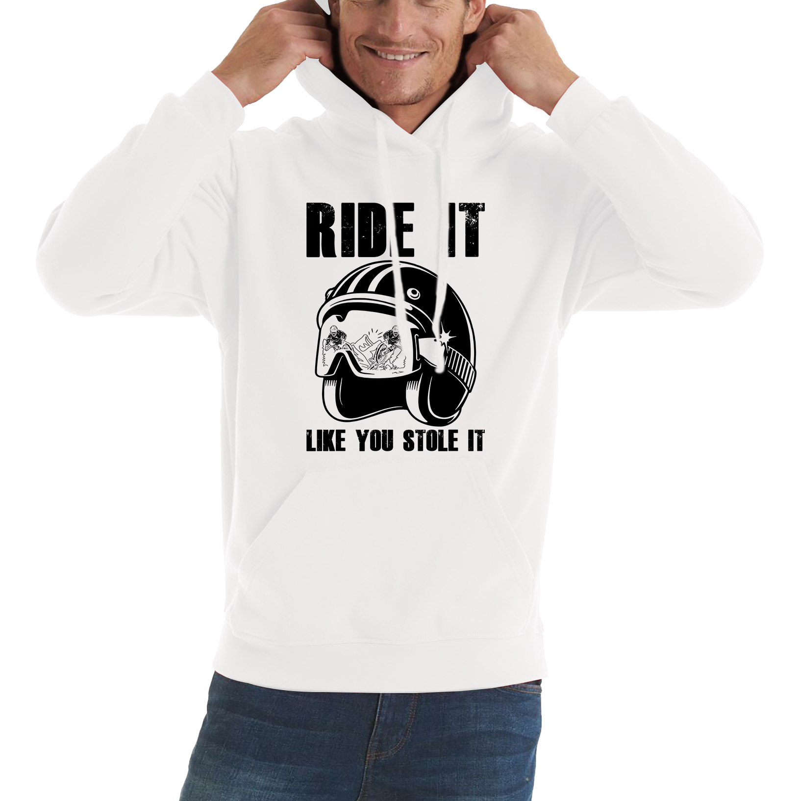 Ride It Like You Stole It Motorcycle Helmet Hoodie