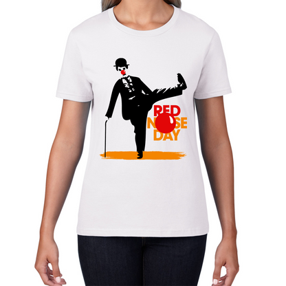 Comic Relief Red Nose Day Charlie Chaplin T Shirt