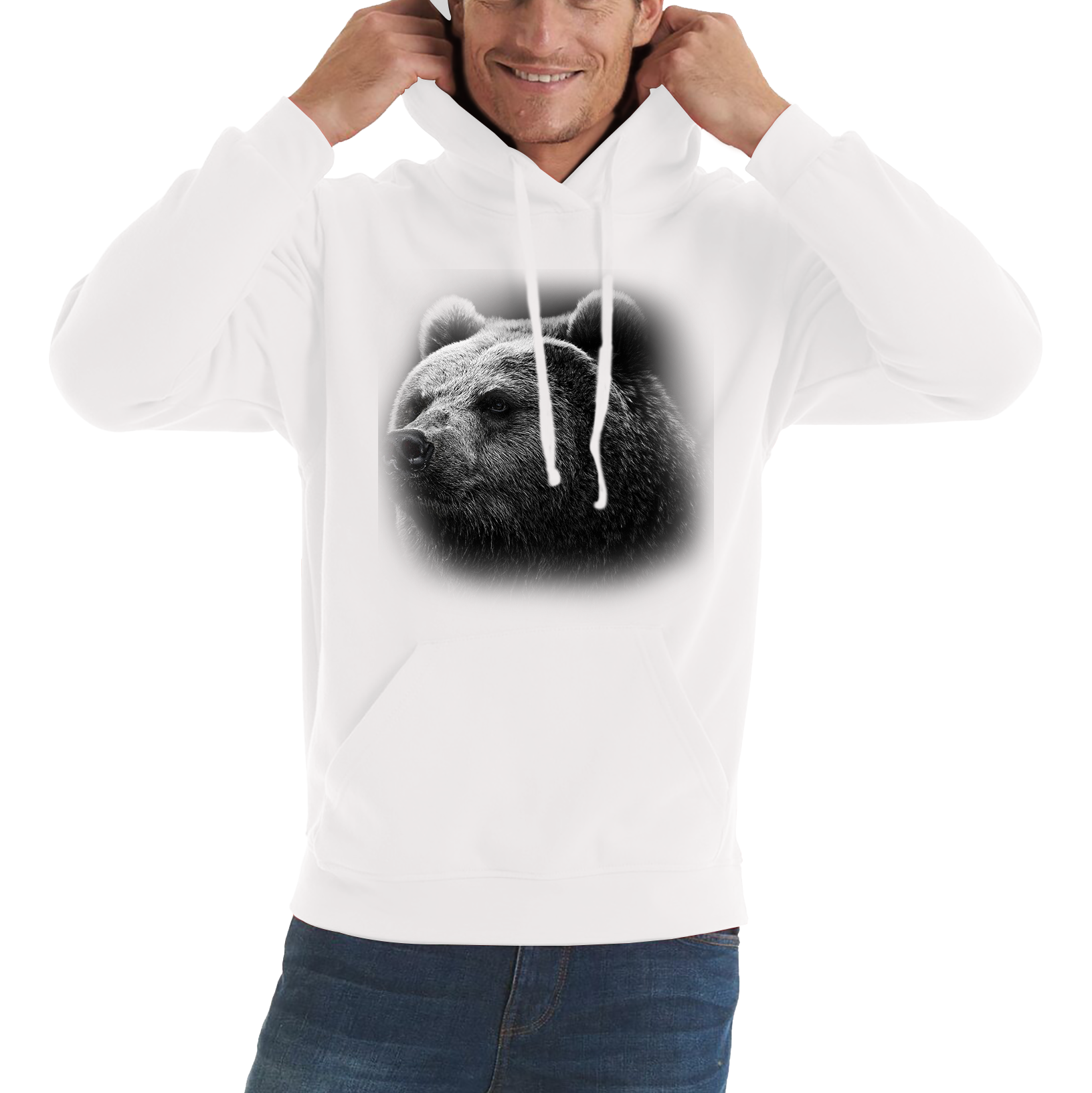 Bear Big Face Hoodie