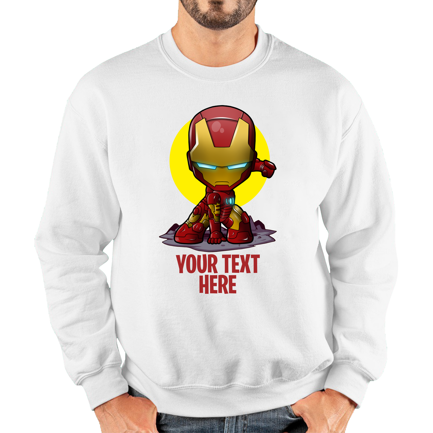 Personalised Iron Man Sweatshirt