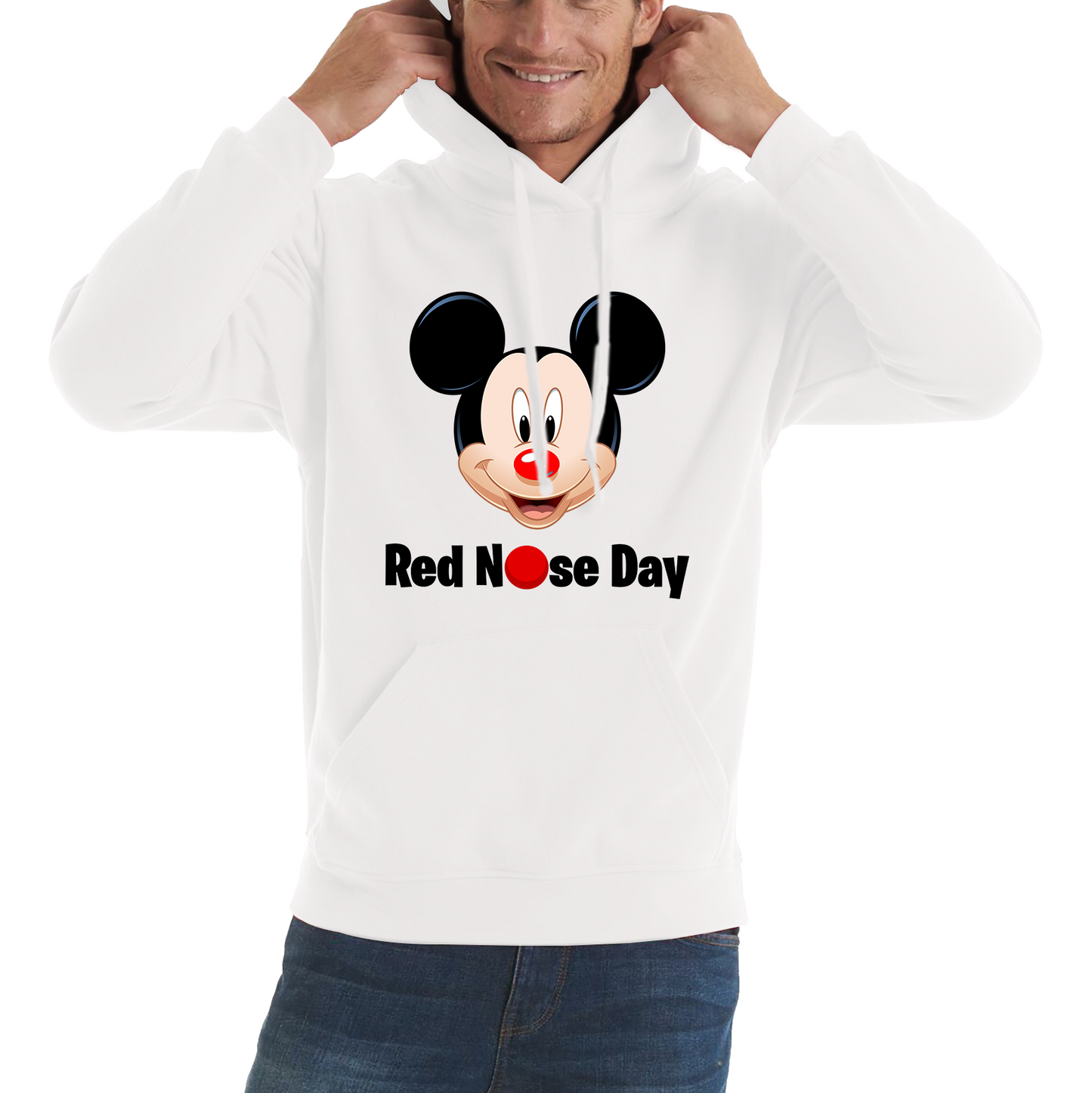 Mickey Mouse Disney Red Nose Day Hoodie