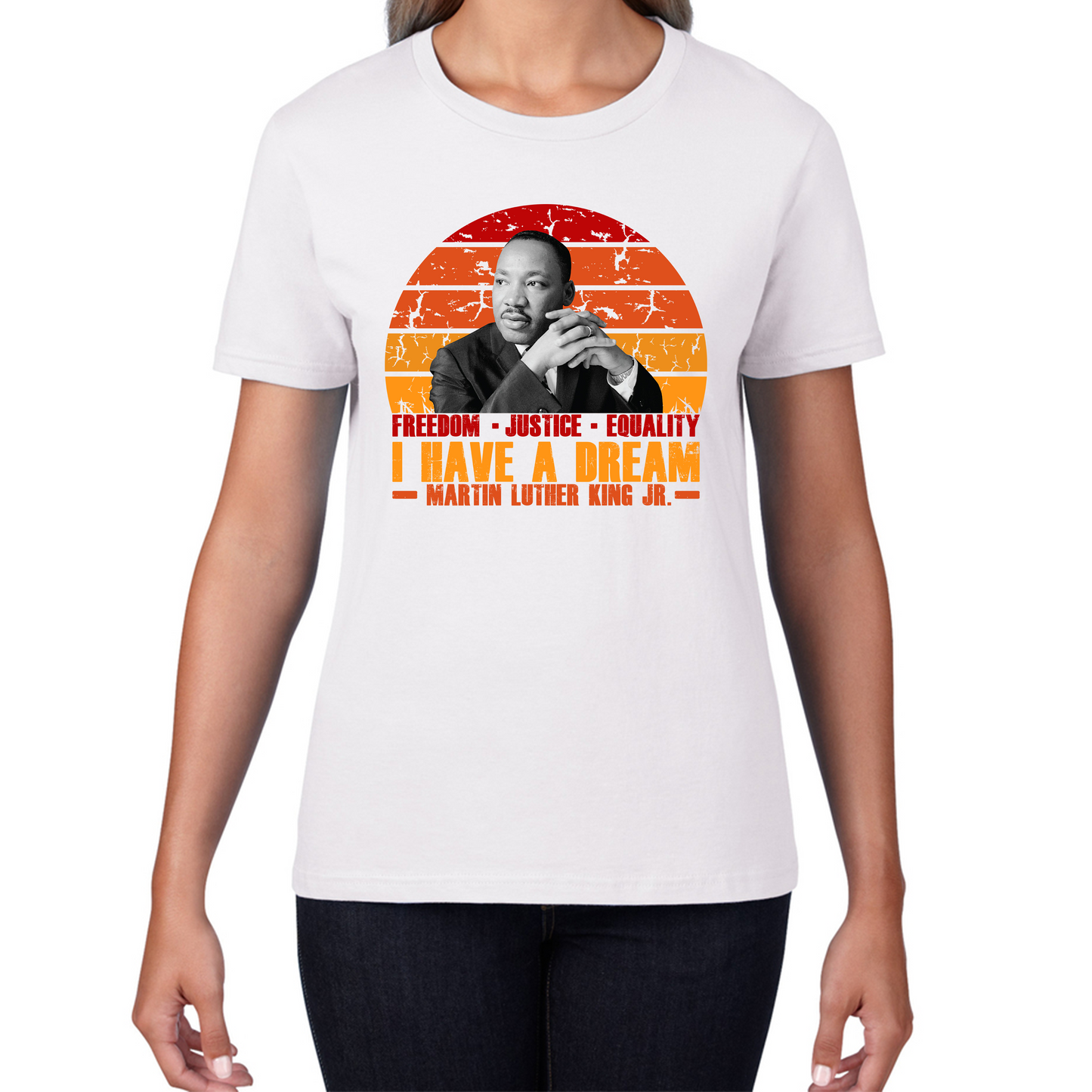 Martin Luther King Ladies T Shirt