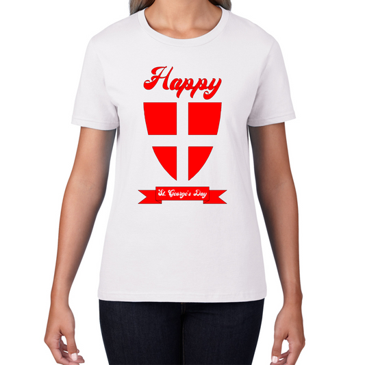 Happy St. George's Day Knight Shield T Shirt