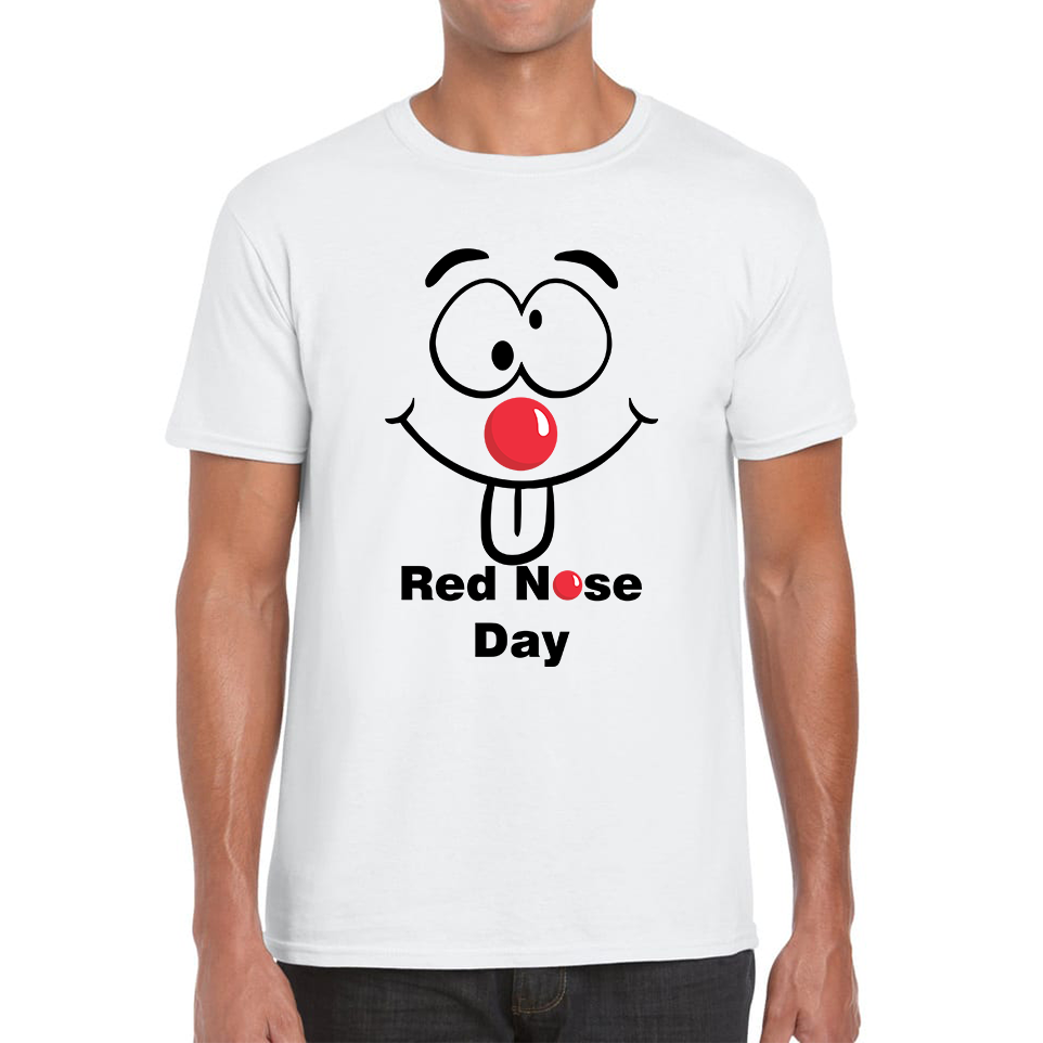 Red Nose Day Funny Emoji Face T Shirt