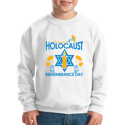 Holocaust Remembrance Day Victims Of The Holocaust Festival of Lights Kids Jumper