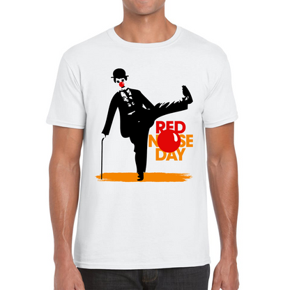 Comic Relief Red Nose Day Charlie Chaplin T Shirt