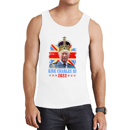 King Charles III King Of Britain UK flag Royal King Lover Union Jack Crown Tank Top