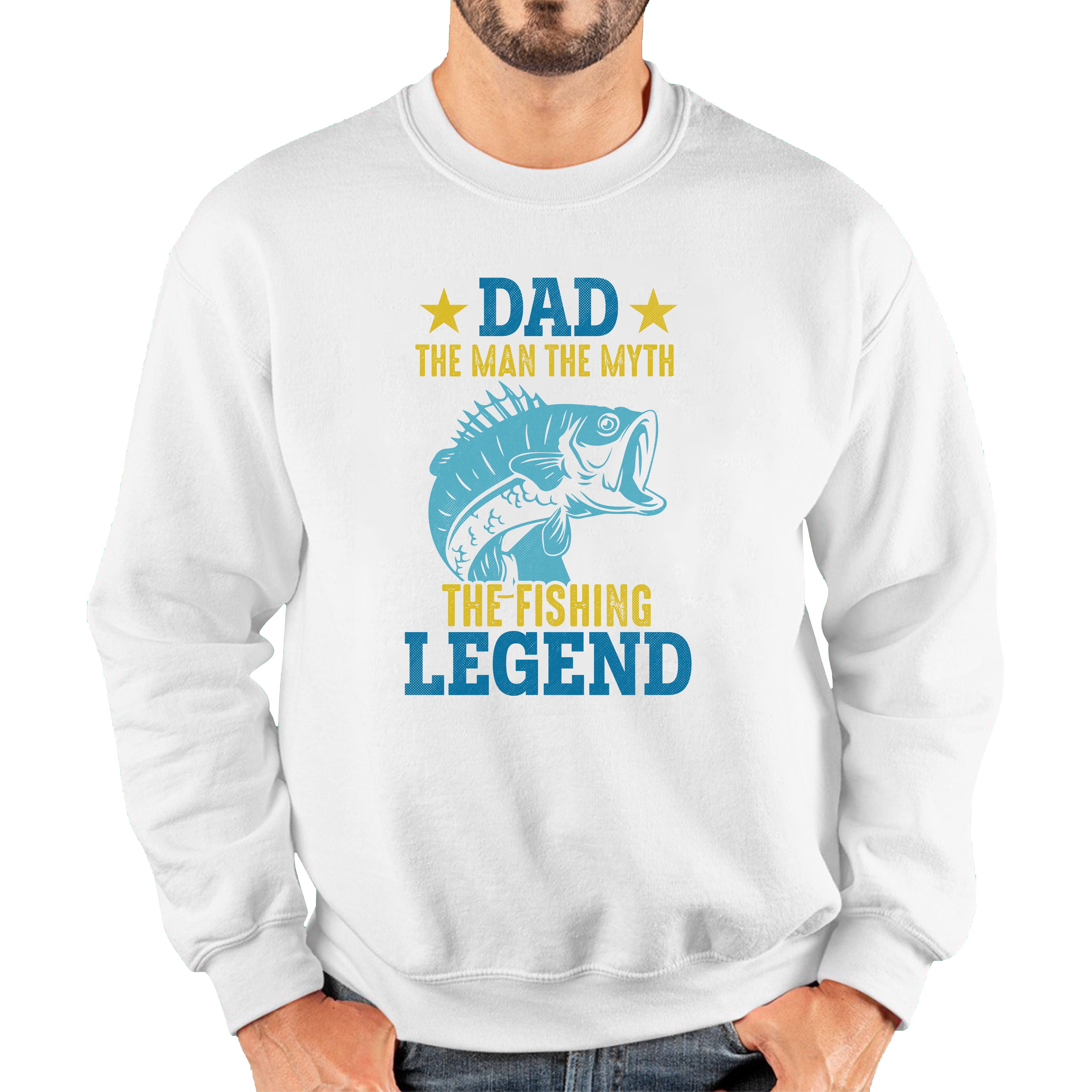 Dad The Man The Myth The Fishing Legend Fishing Shirt Funny Fishermen –  Spoofytees