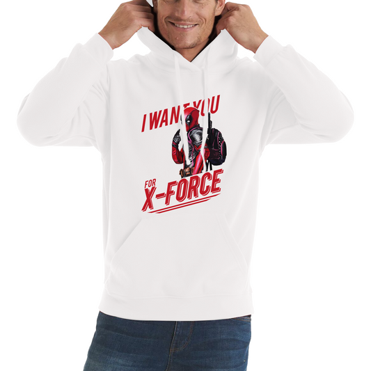 I Want You For X-Force, Deadpool Inspired Hoodie