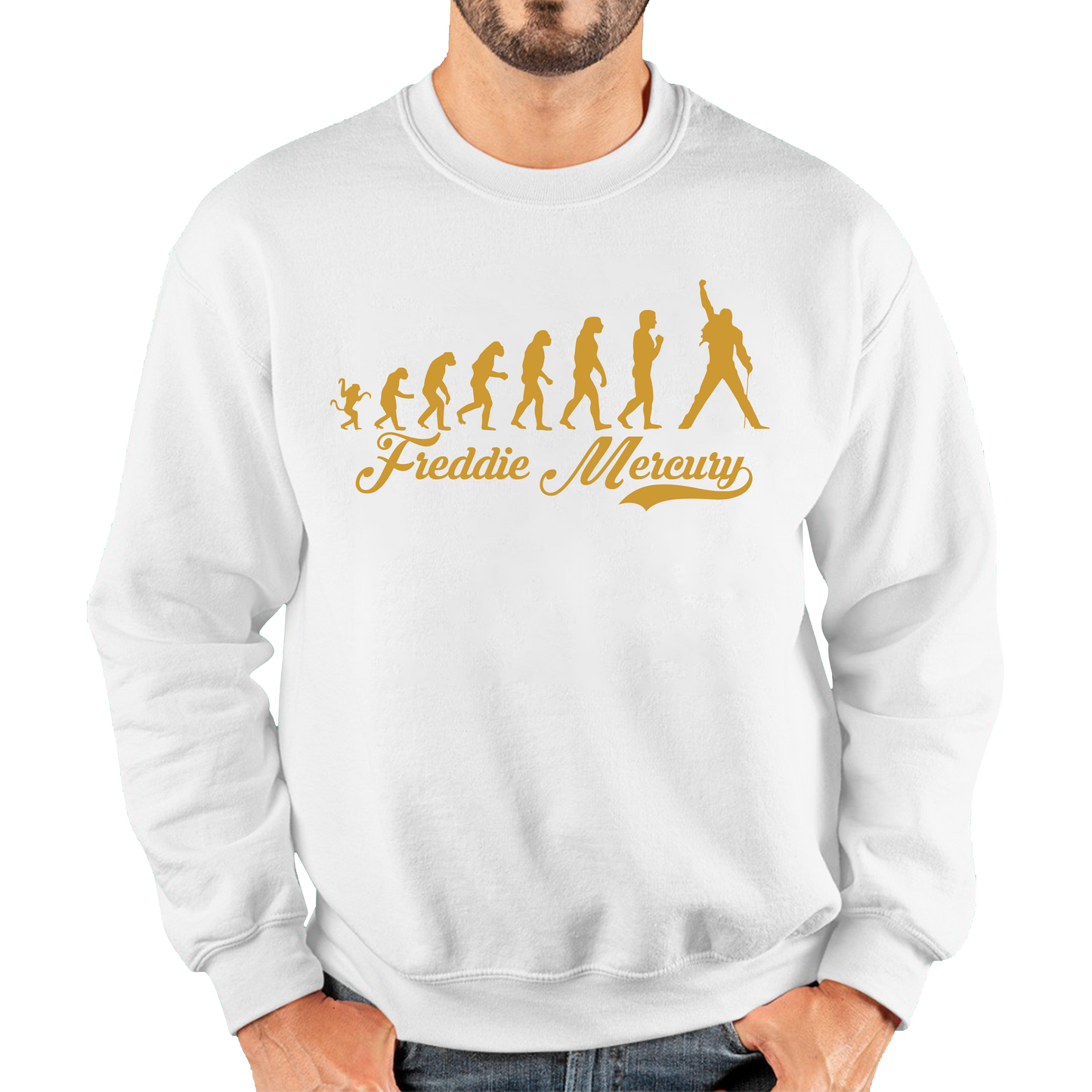 Freddie Mercury Human Evolution Sweatshirt