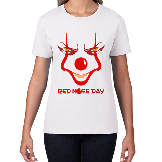 Pennywise Clown Face Red Nose Day T Shirt