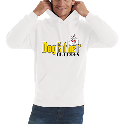 Dogfather Hot Dog Funny Father's Day Funny Hotdog, Hotdog Lover Unisex Hoodie