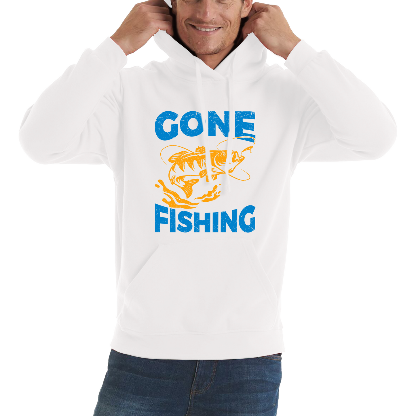 Gone Fishing Funny Hoodie