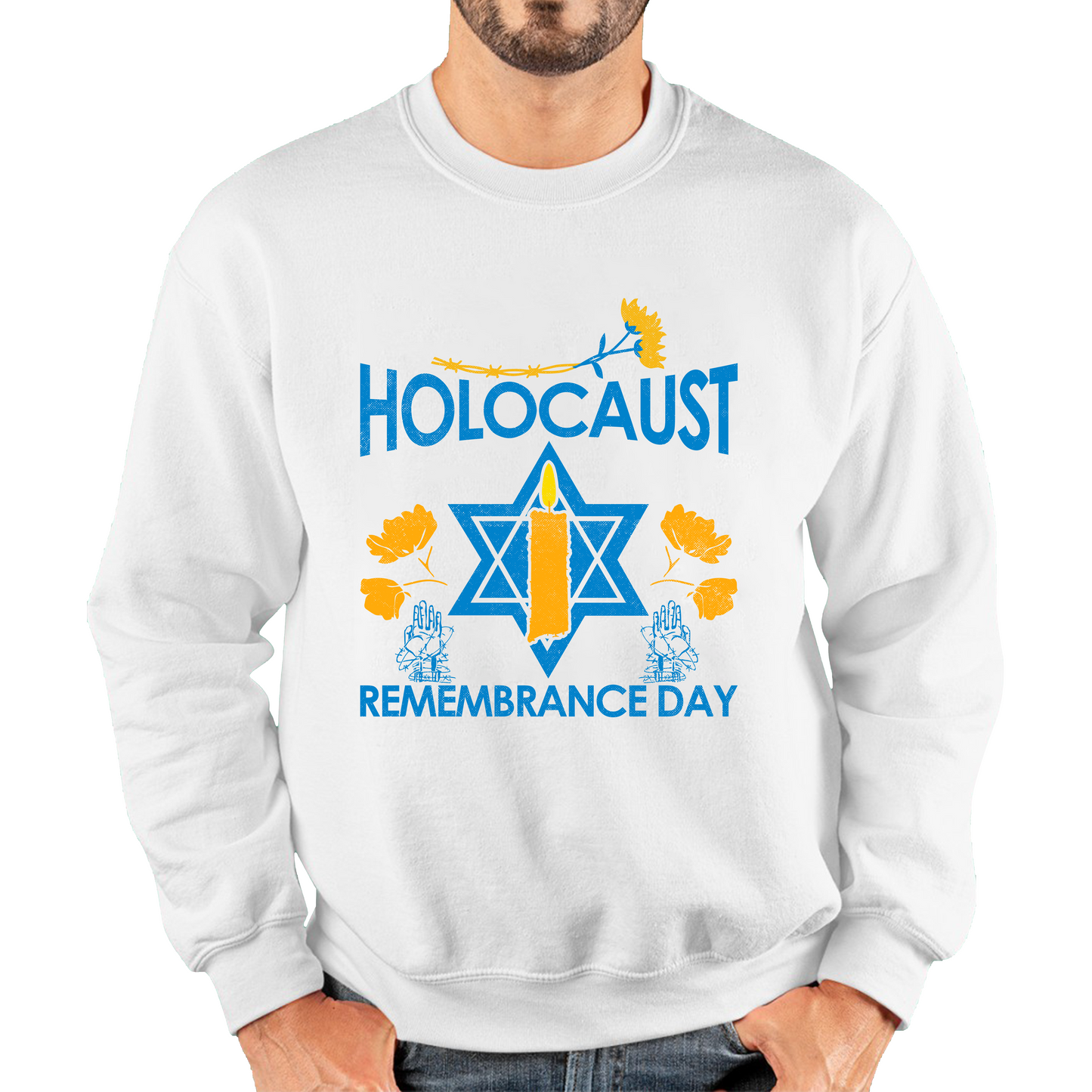 Holocaust Remembrance Day Victims Of The Holocaust Festival of Lights Unisex Sweatshirt