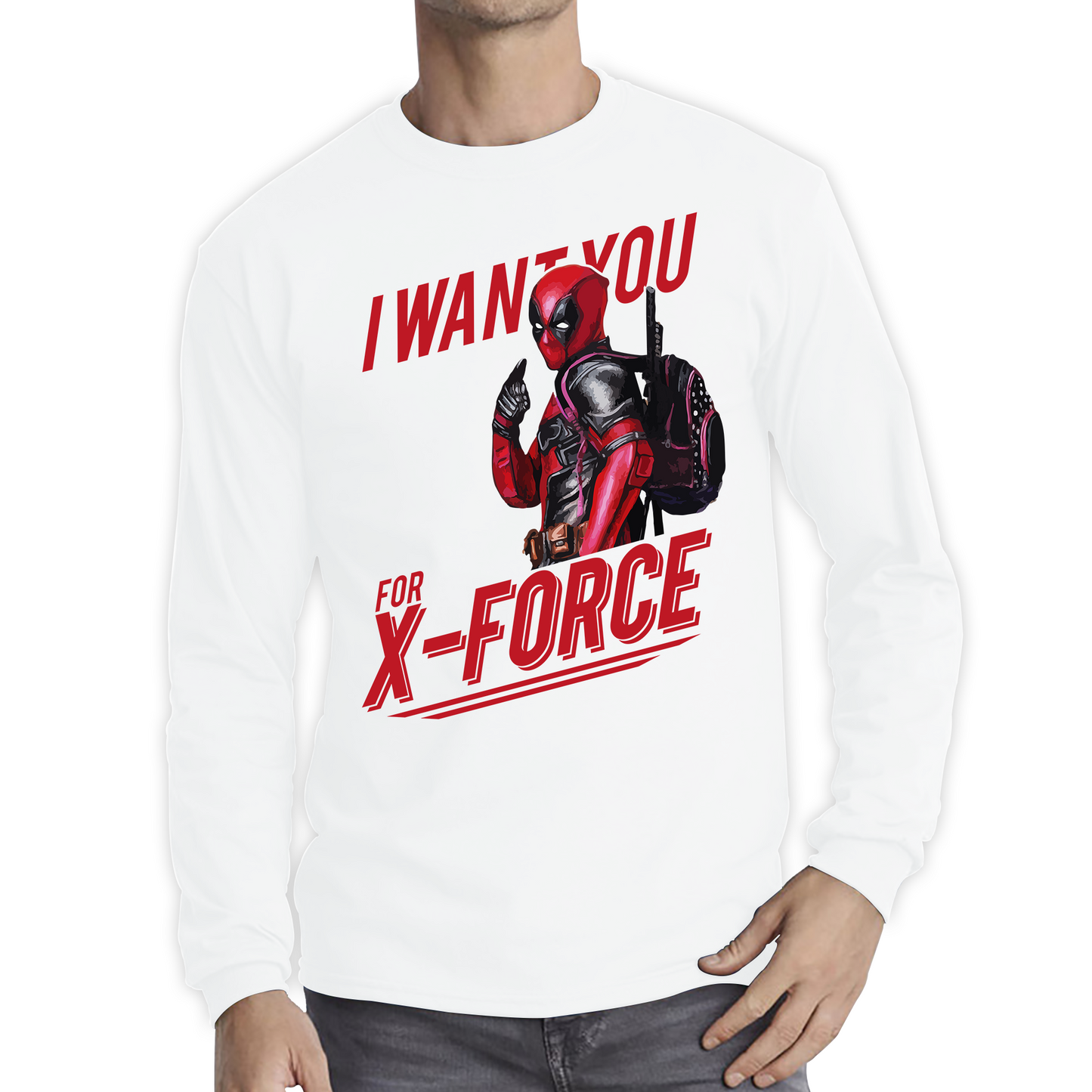 I Want You For X-Force, Deadpool Inspired T Shirt