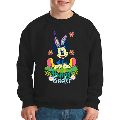 Happy Easter Mickey Mouse Bunny Easter Bunny Happy Easter Day Disney Land  Kids Jumper