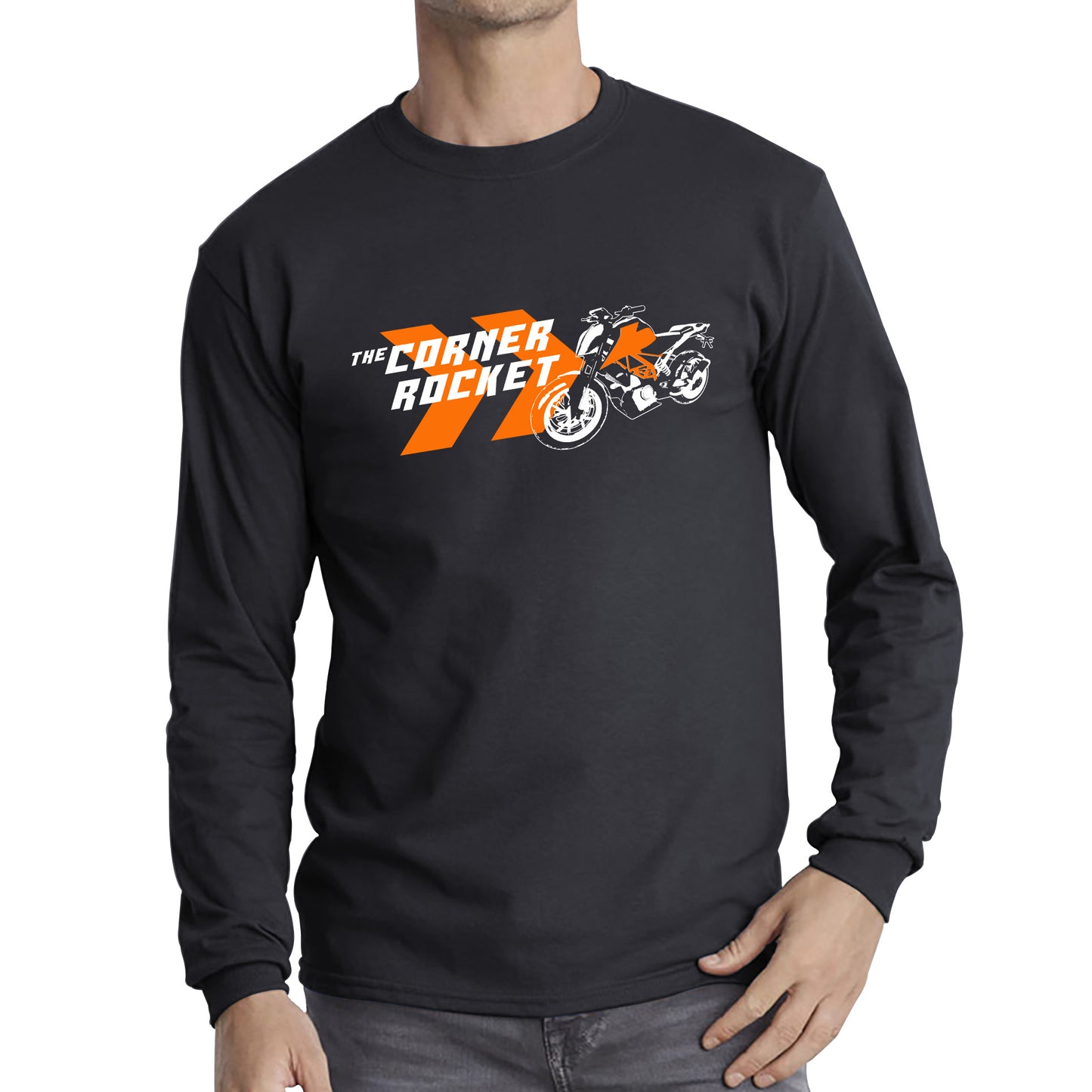 KTM 390 Duke The Corner Rocket Sports Bike Motorcycle Street Racing Bike KTM Lovers Street Rider Motorbike Lover Long Sleeve T Shirt