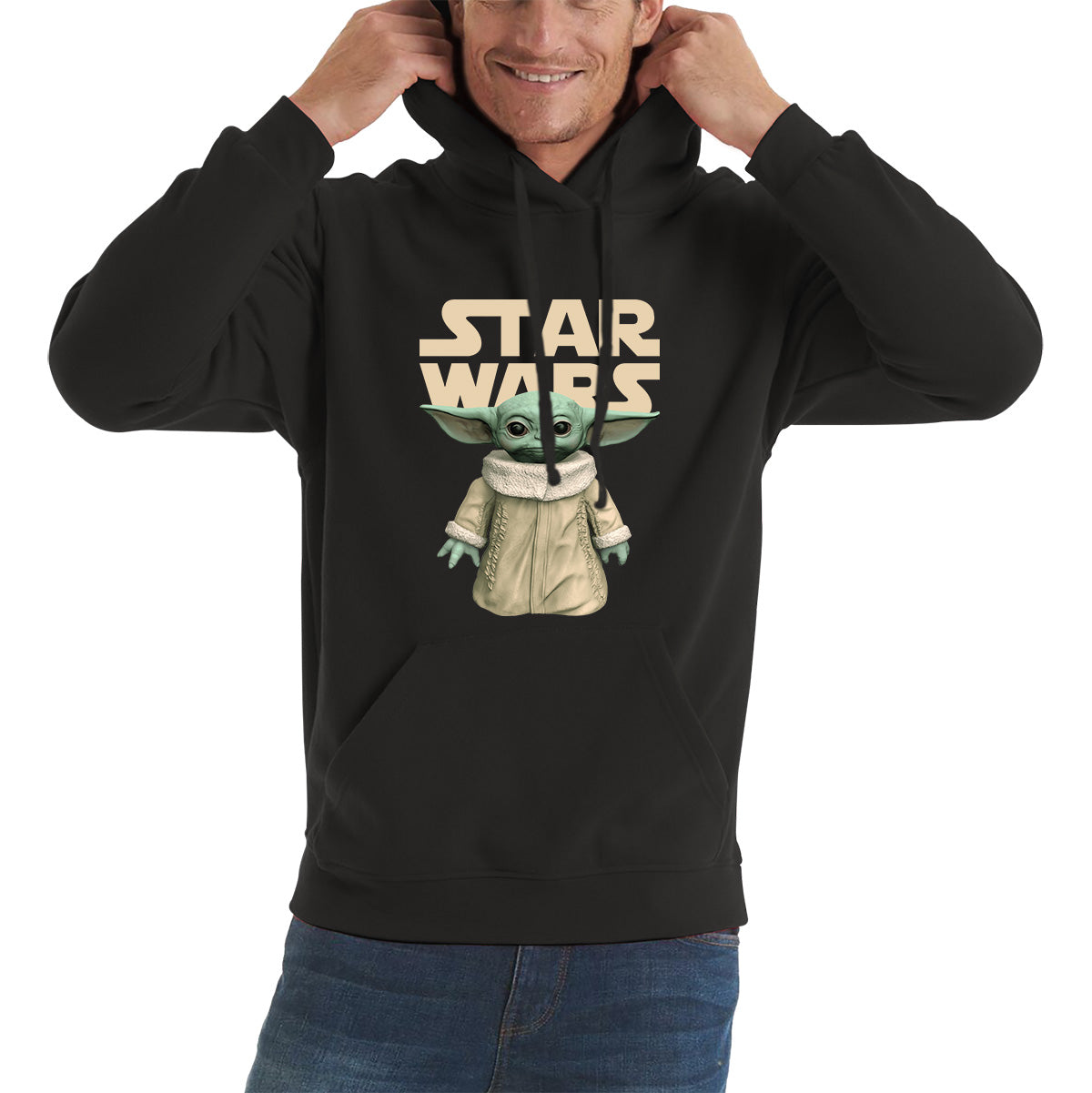 Star Wars Grogu The Child Green Humanoid Alien Yoda's Species Baby Yoda Disney Star Wars Day 46th Anniversary Unisex Hoodie